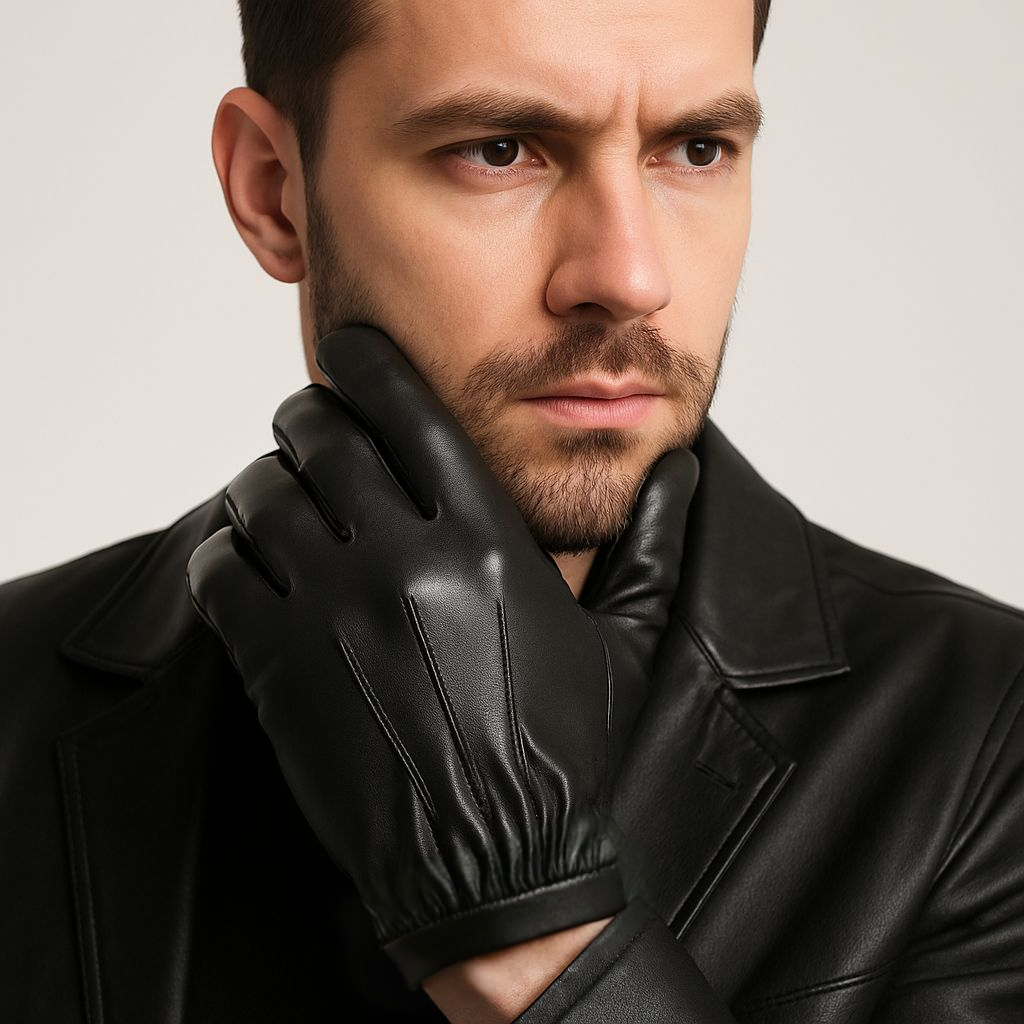 leather gloves