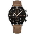 Classic leather watch
